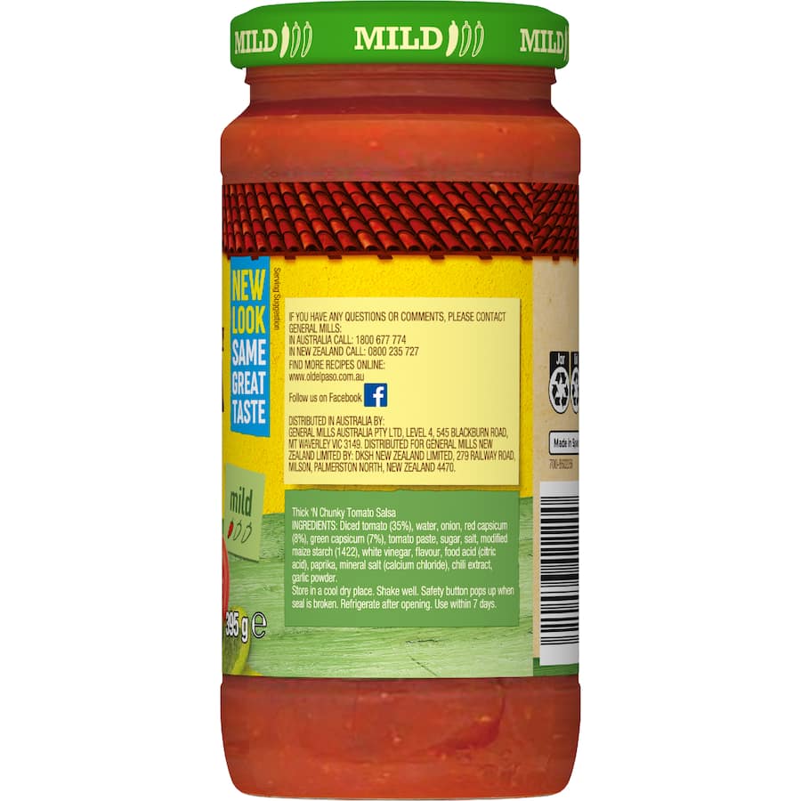 Old El Paso Salsa Thick N Chunky Mild 395g