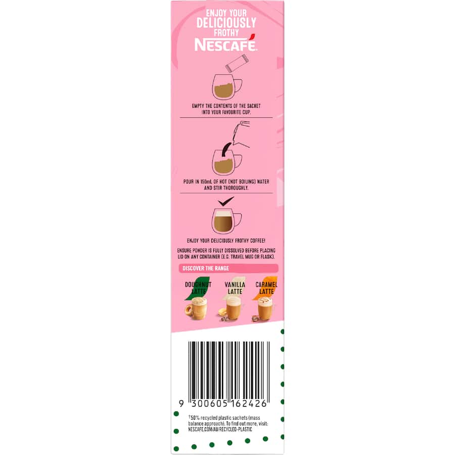 Nescafé Coffee Sachets Krispy Kreme Latte Strawberry 8pack