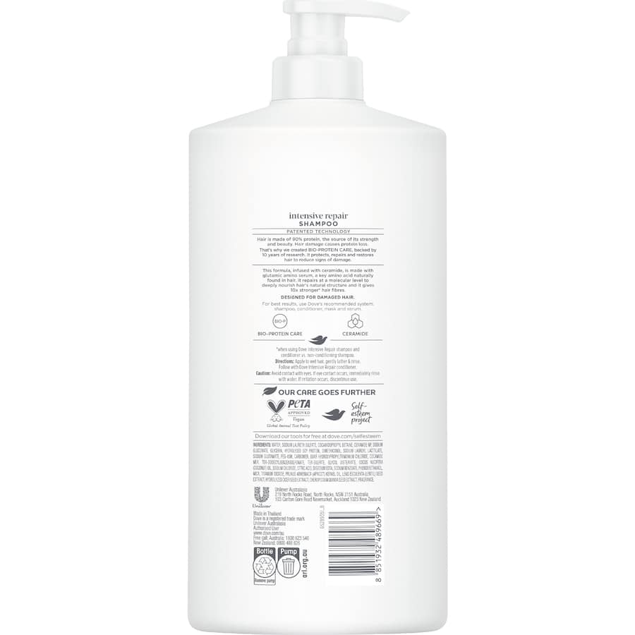 Dove Shampoo Intensive Repair + Ceramide 850mL