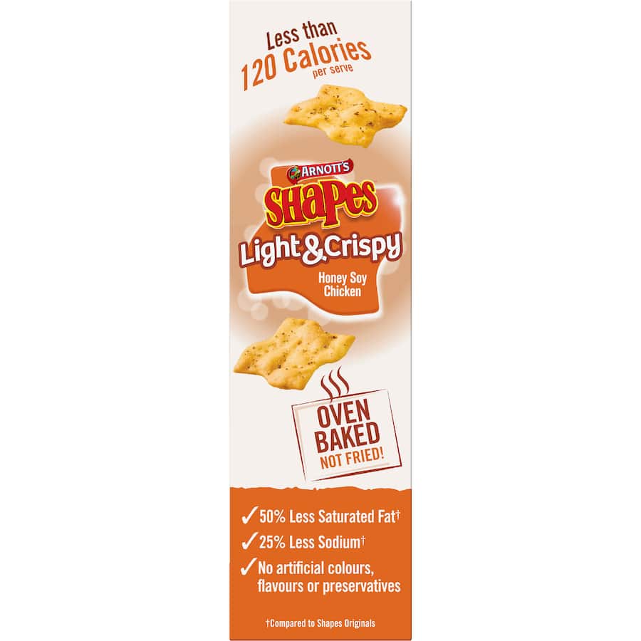 Shapes Light & Crispy Crackers Honey Soy Chicken 120g