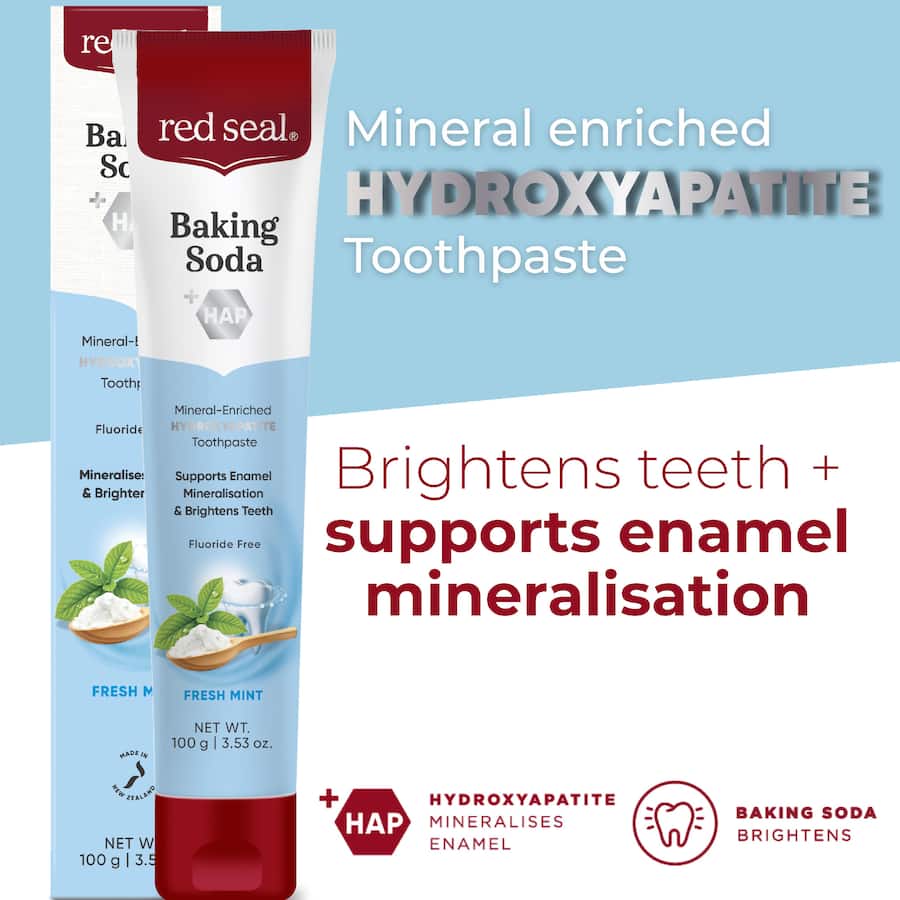 Red Seal Toothpaste Baking Soda +Hap Fresh Mint 100g