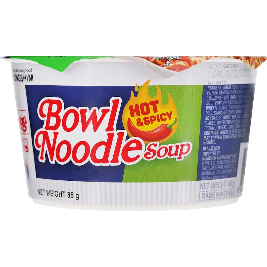 Nong Shim Ramyun Bowl Hot & Spicy 86g