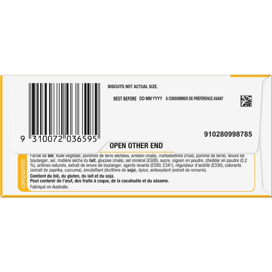 Shapes Light & Crispy Crackers Cheddar Cheese 120g