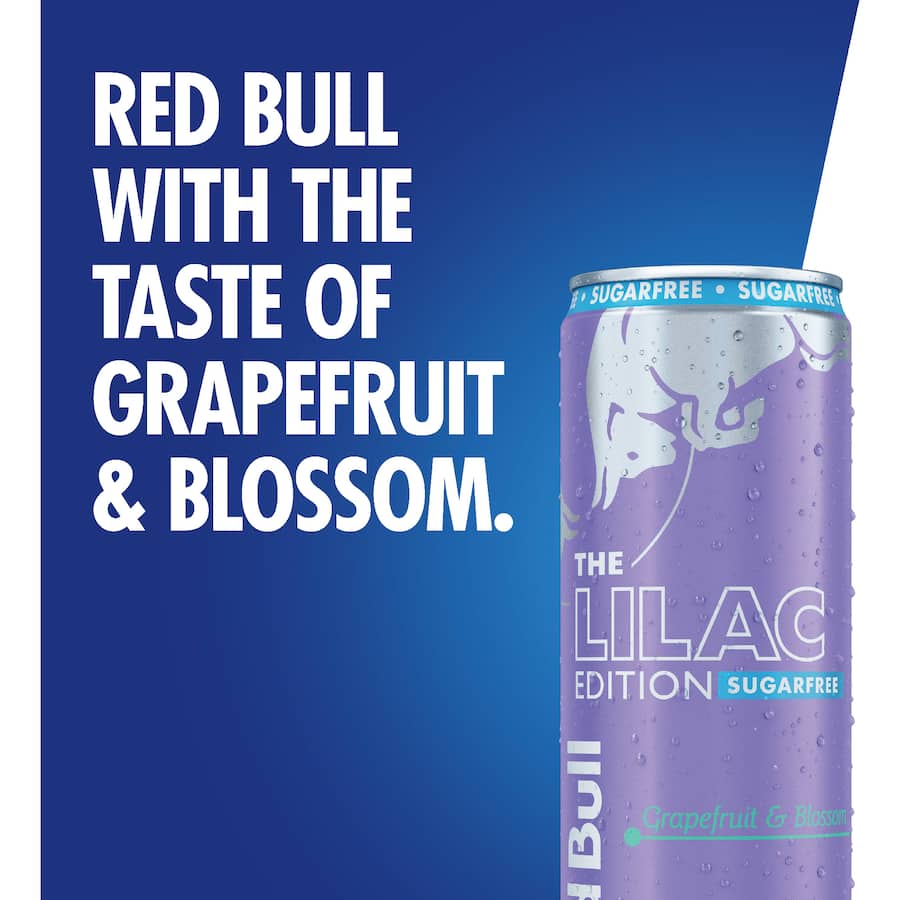 Red Bull Energy Drink Lilac Can 473mL