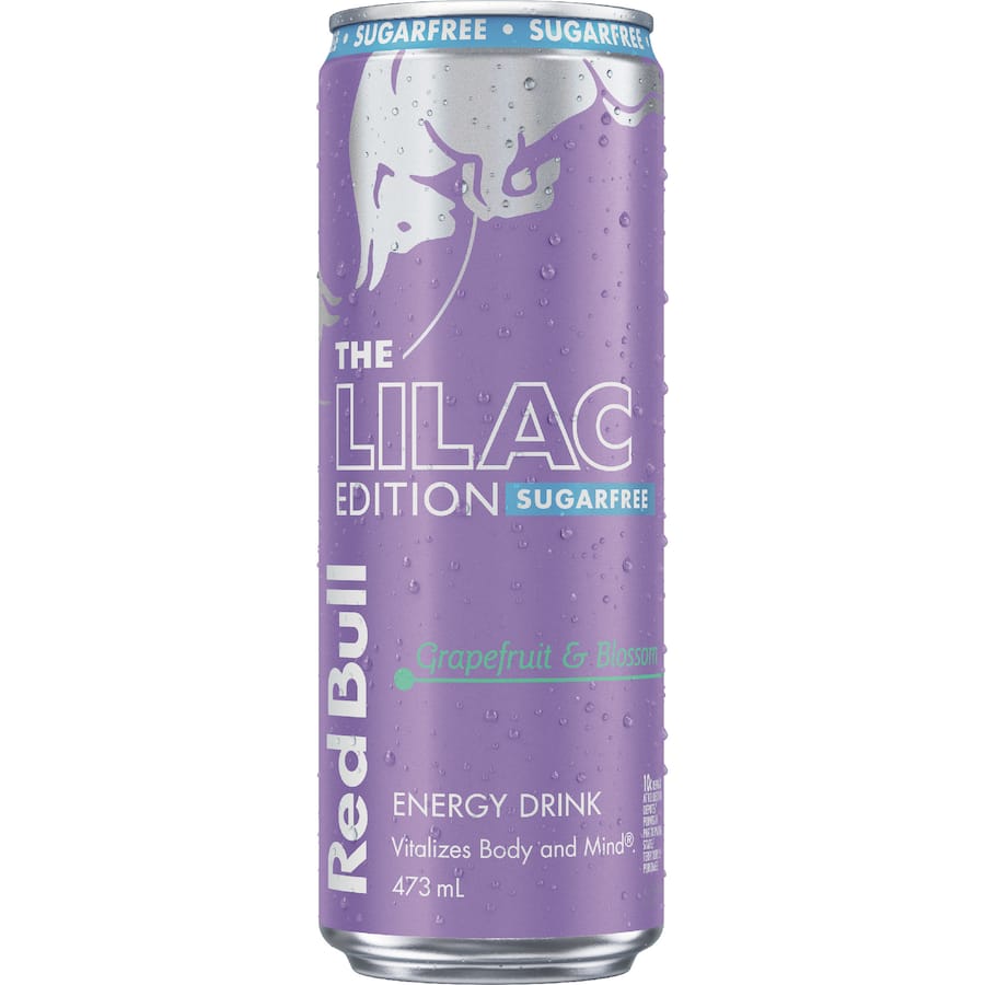 Red Bull Energy Drink Lilac Can 473mL