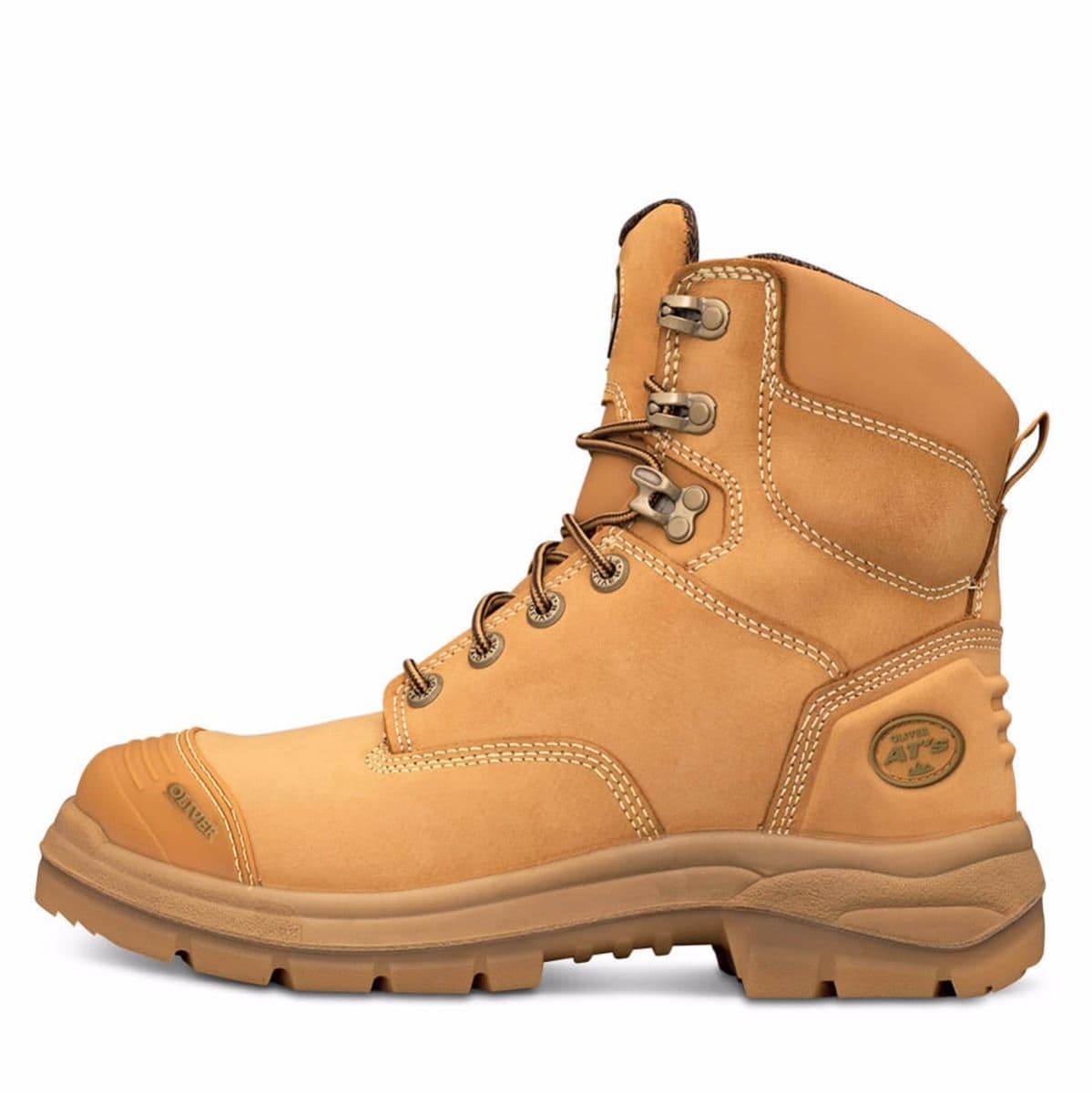 Oliver 55-332Z Zip Sided Safety Boots - Wheat - 08