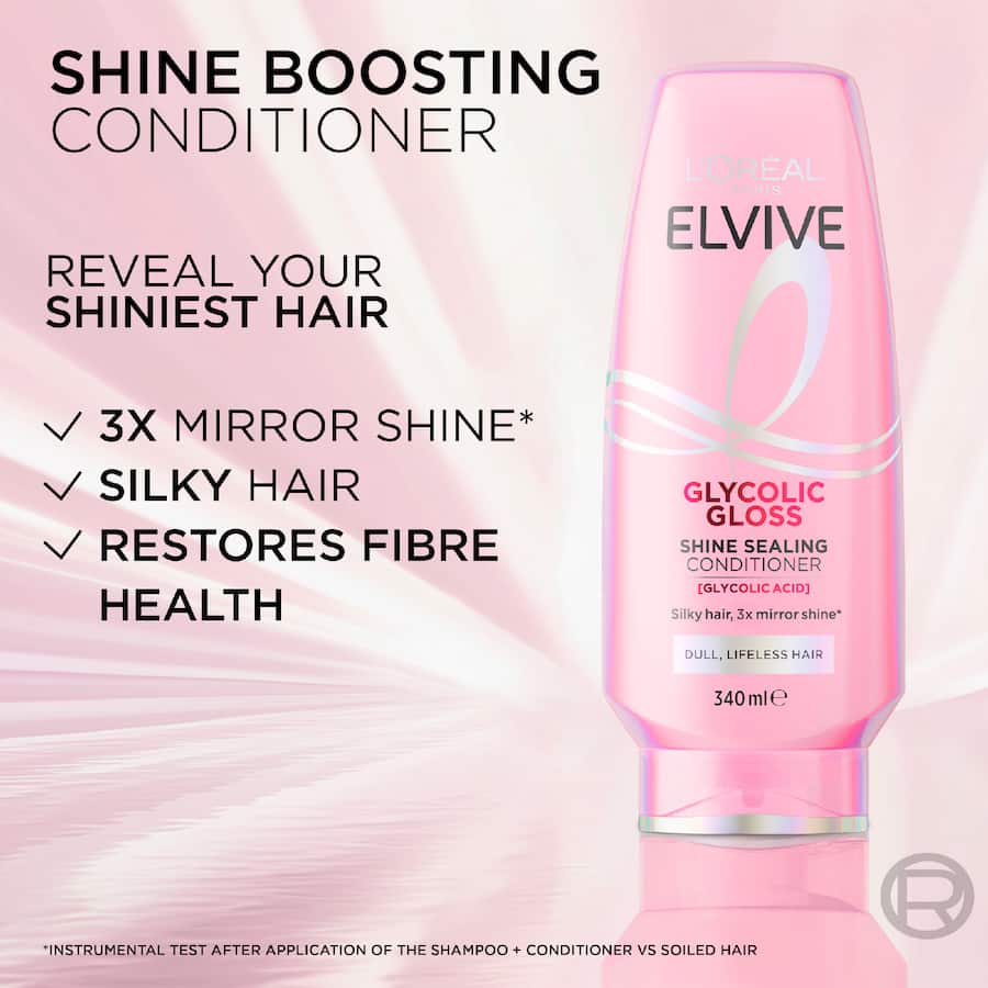 L'oreal Paris Elvive Conditioner Glycolic Gloss Shine Sealing 340mL