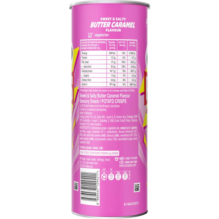 Pringles Chips Butter Caramel 118g