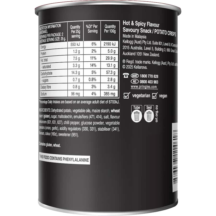 Pringles Chips Hot & Spicy 53g