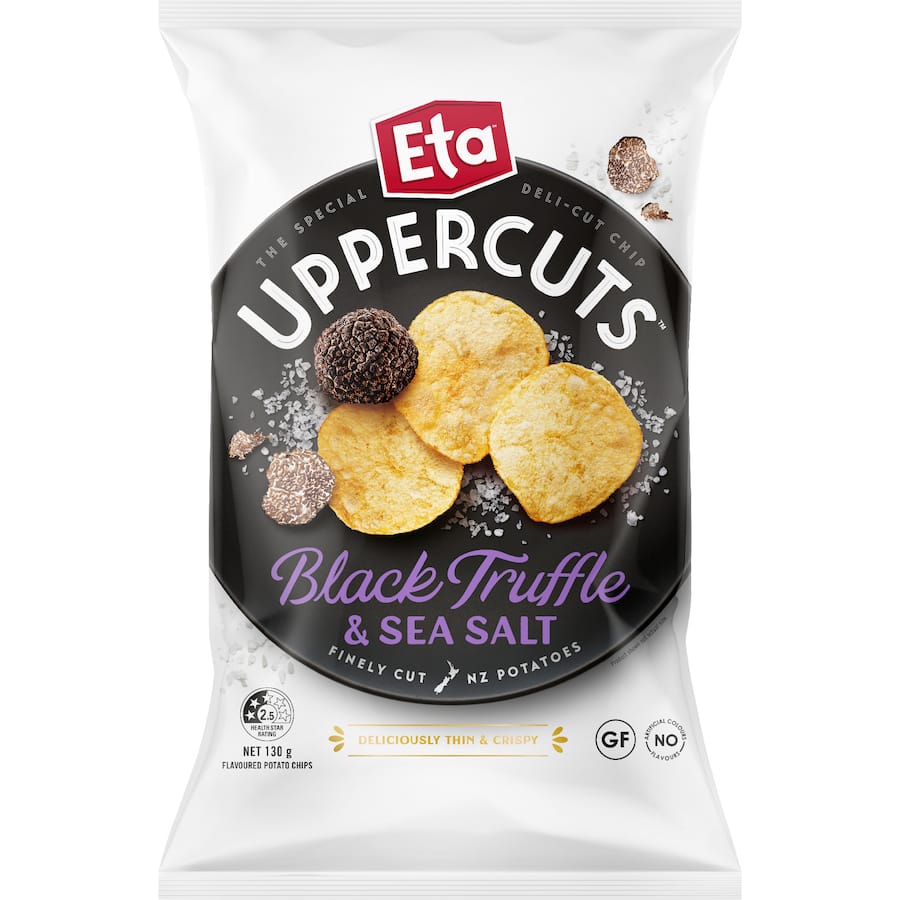 Eta Uppercuts Chips Black Truffle Sea Salt 130g