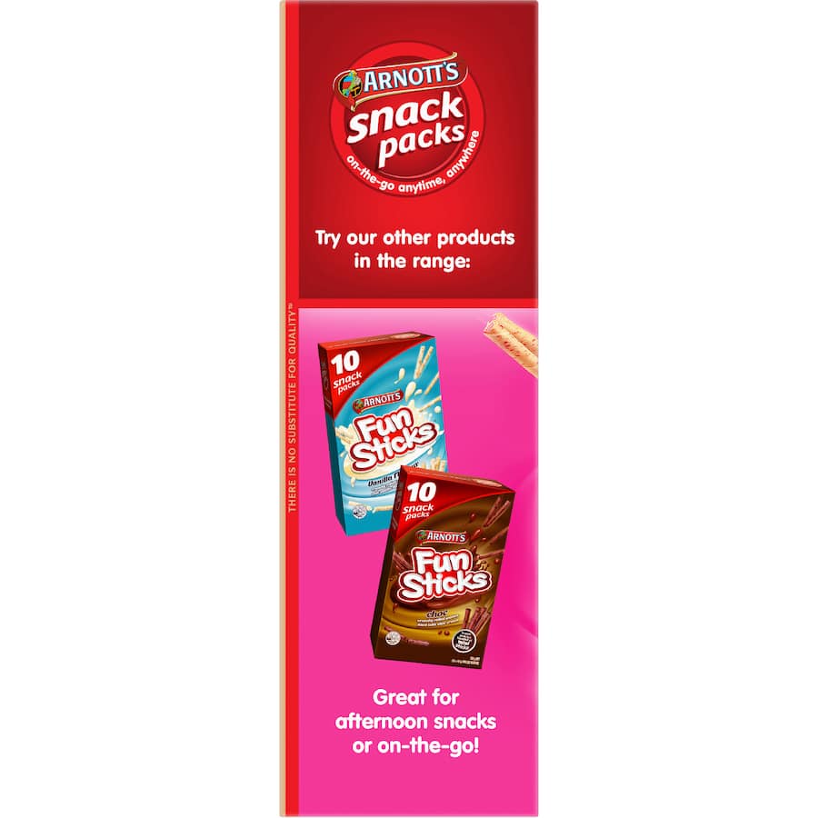 Arnotts Fun Sticks Wafers Strawberry Multi pack 180g