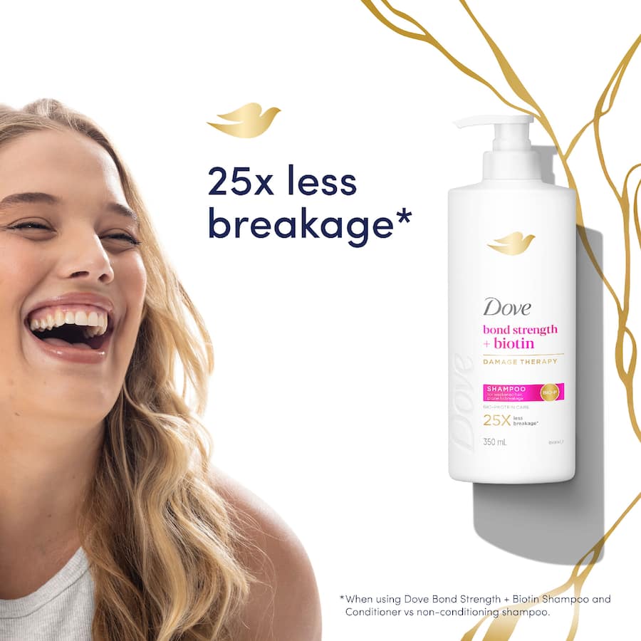 Dove Shampoo Bond Strength + Biotin 350mL