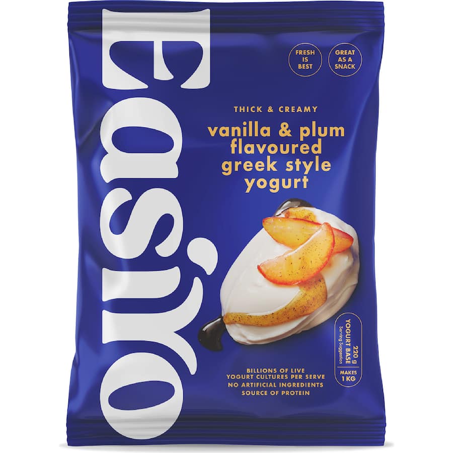 Easiyo Greek Style Yogurt Base Vanilla & Plum Flavoured 220g