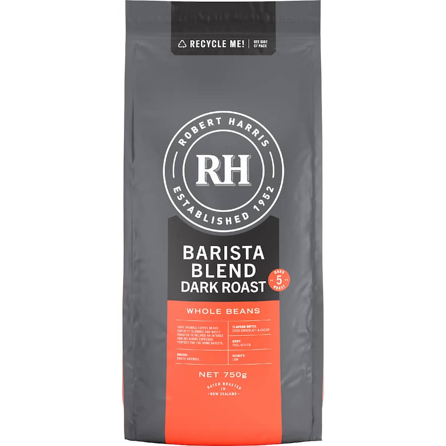 Robert Harris Coffee Beans Barista Blend Dark Roast 750g