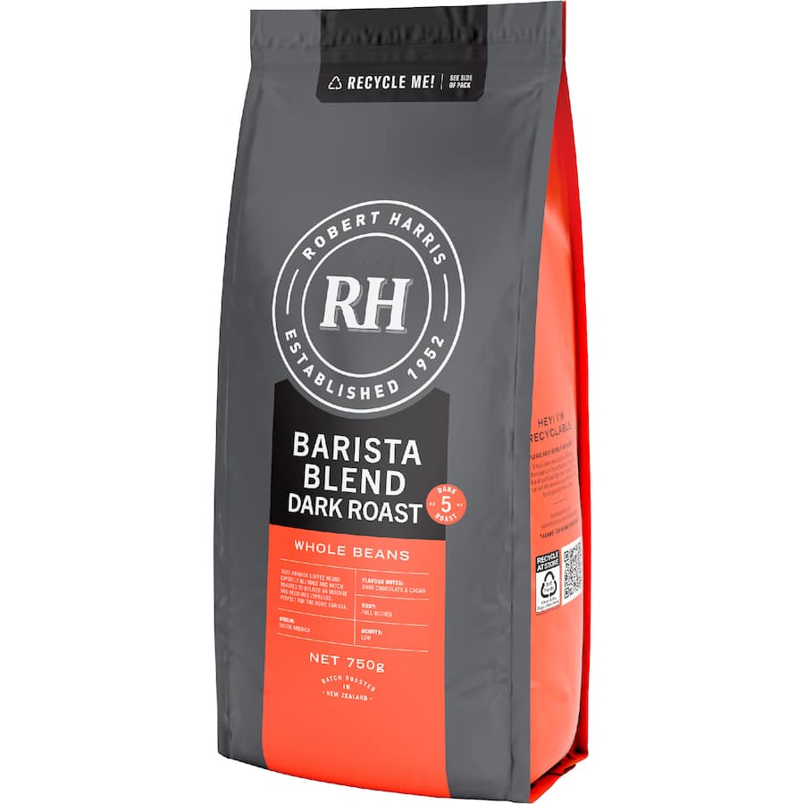 Robert Harris Coffee Beans Barista Blend Dark Roast 750g