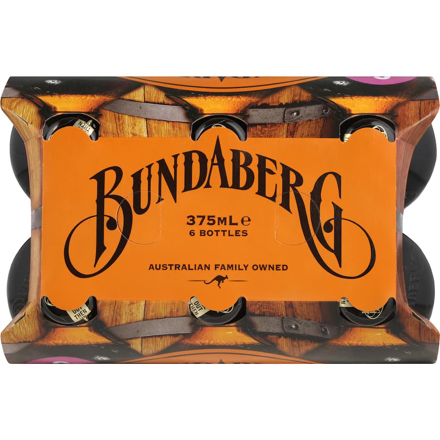 Bundaberg Sarsparilla Bottles 6 x 375mL