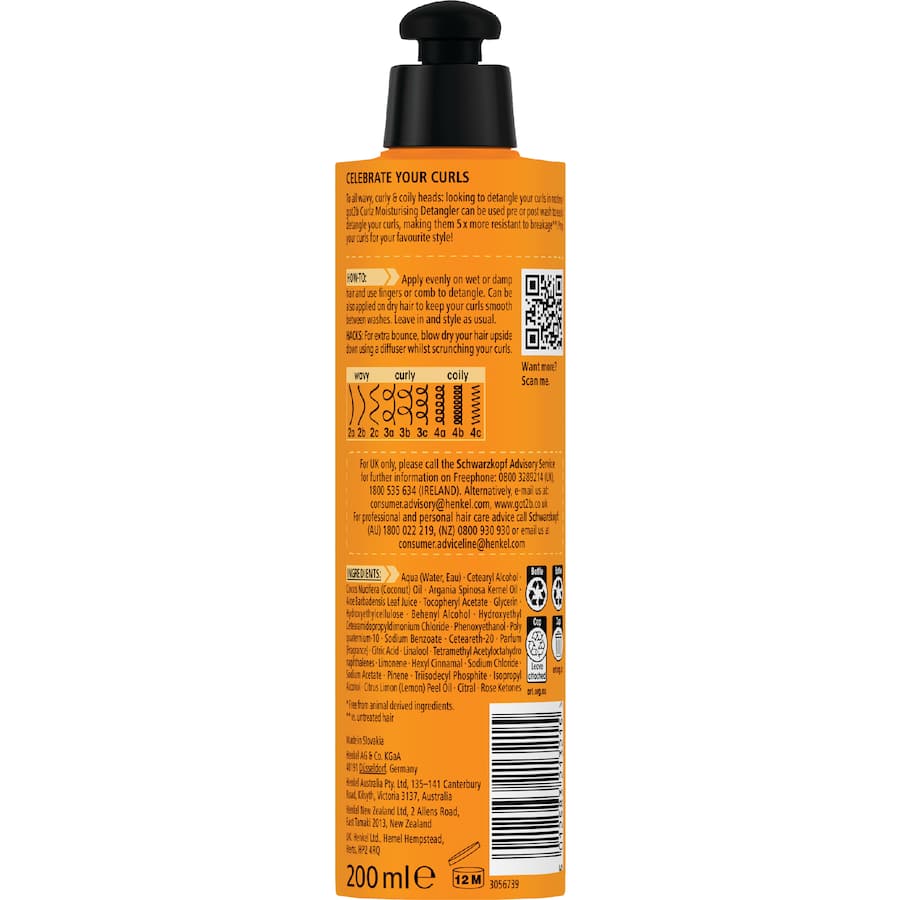 Got2b Detangler Cream Curlz 200mL