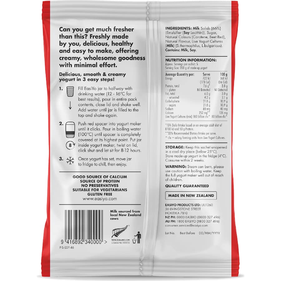 Easiyo Yogurt Base Passionfruit Flavoured 200g