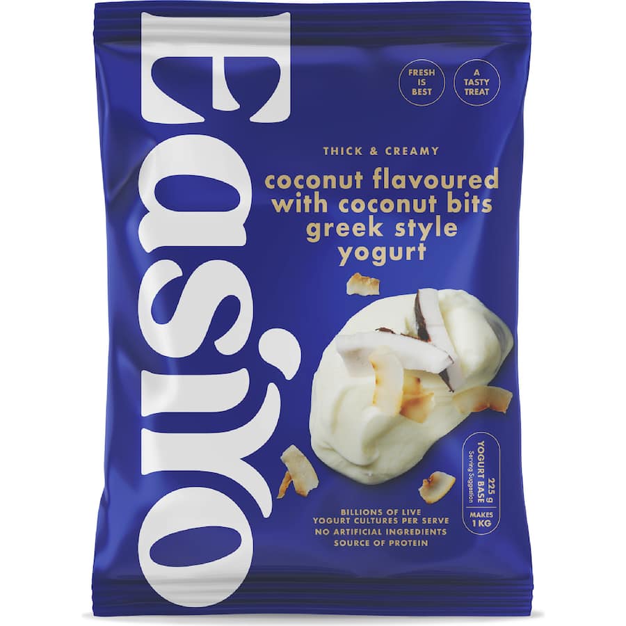 Easiyo Greek Style Yoghurt Base Coconut With Coconut Bits 225g