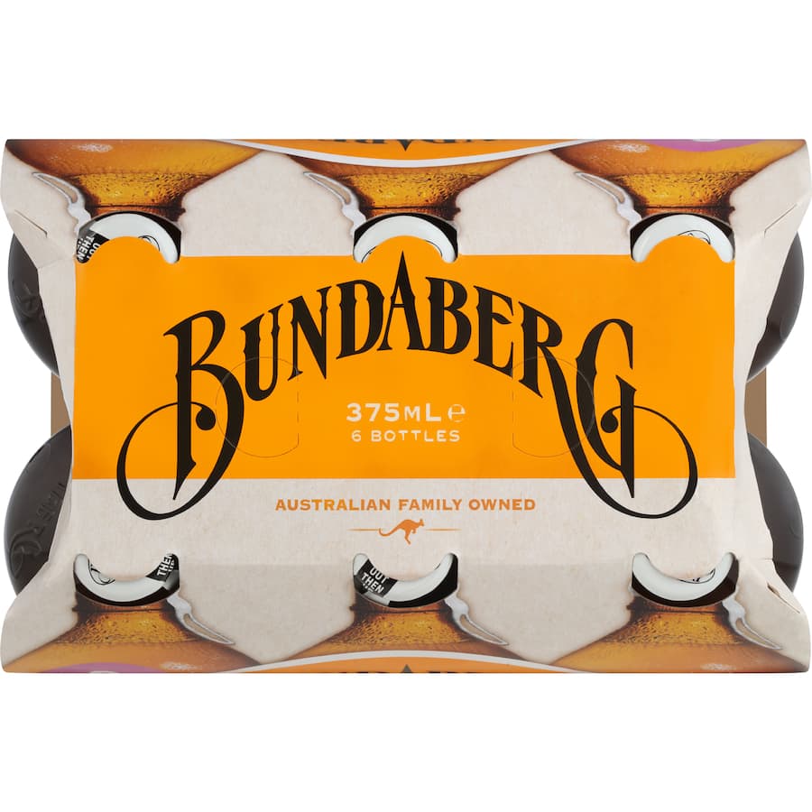 Bundaberg Diet Ginger Beer Bottles 6 x 375mL