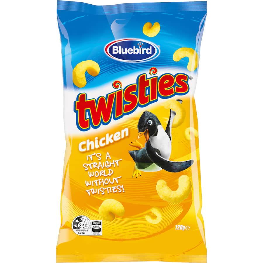 Bluebird Corn Snacks Twisties Chicken 120g