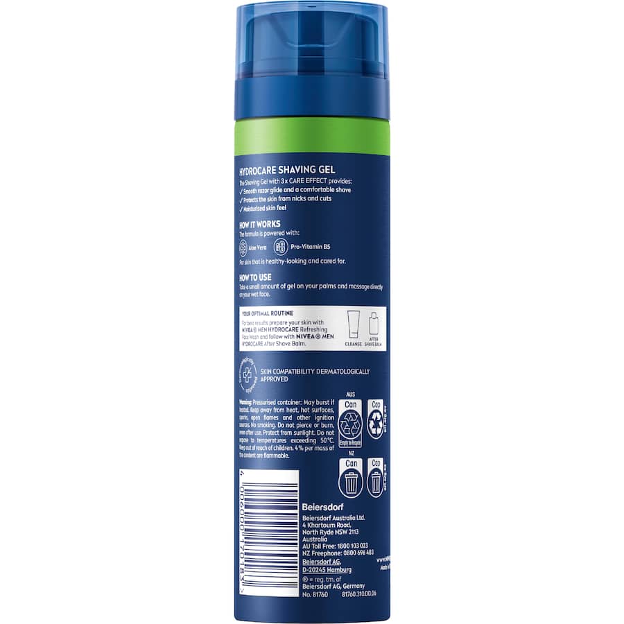 Nivea Men Hydrocare Shaving Gel 200mL