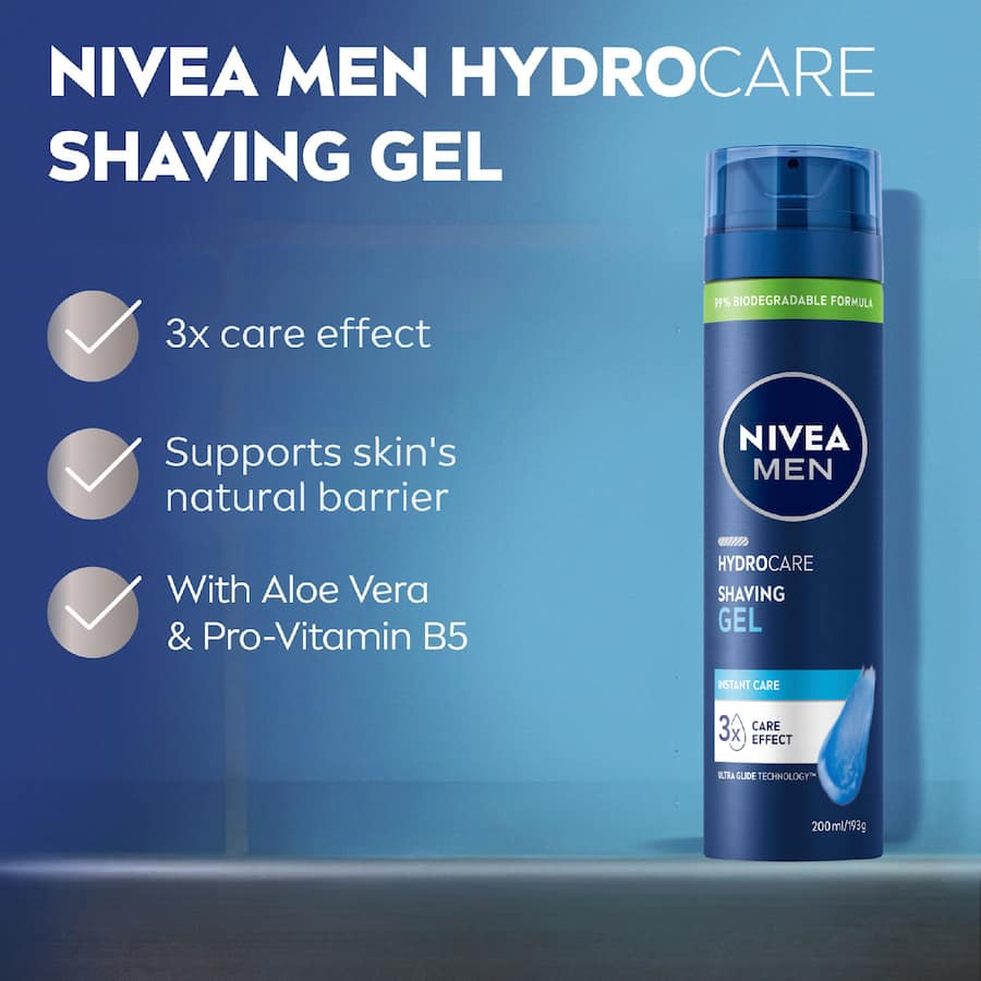 Nivea Men Hydrocare Shaving Gel 200mL