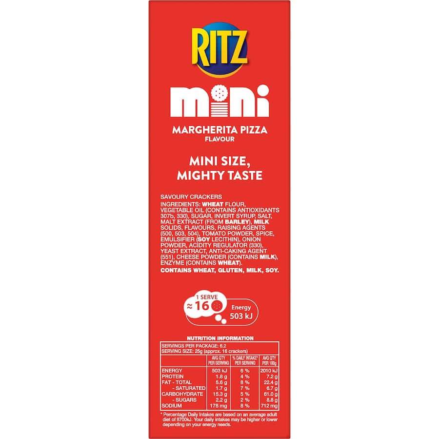 Ritz Crackers Mini Margherita Pizza 155g