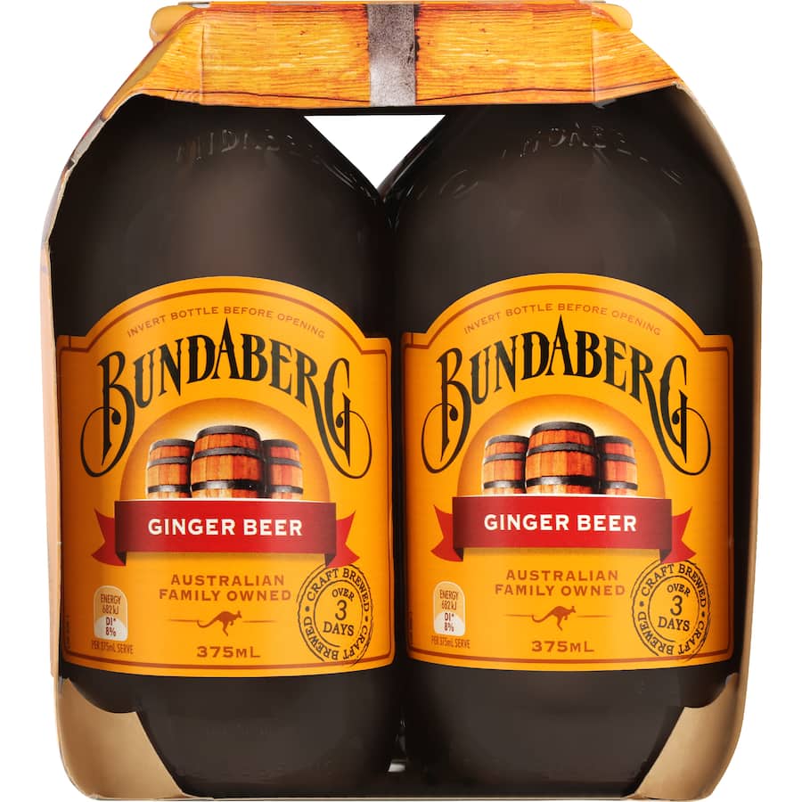 Bundaberg Ginger Beer Bottles 6 x 375mL