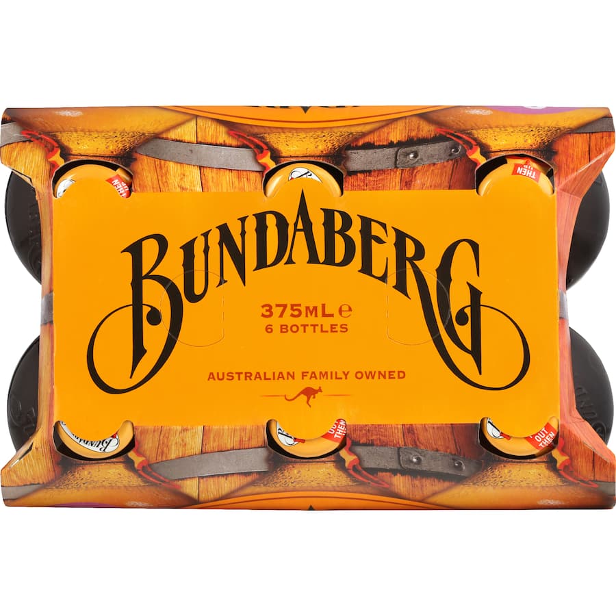 Bundaberg Ginger Beer Bottles 6 x 375mL