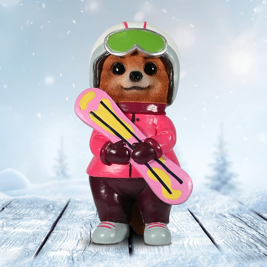 Mirabella Decoration Zara The Meerkat Snowboarder