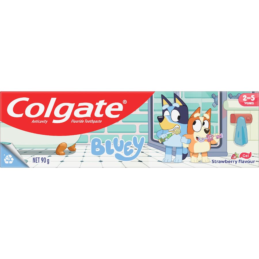 Colgate Toothpaste 2-5yrs Kids Bluey Strawberry 90g