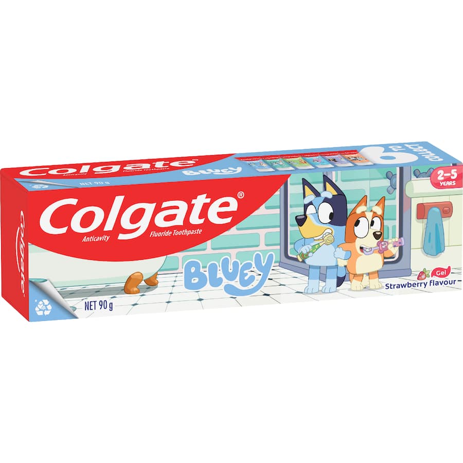 Colgate Toothpaste 2-5yrs Kids Bluey Strawberry 90g