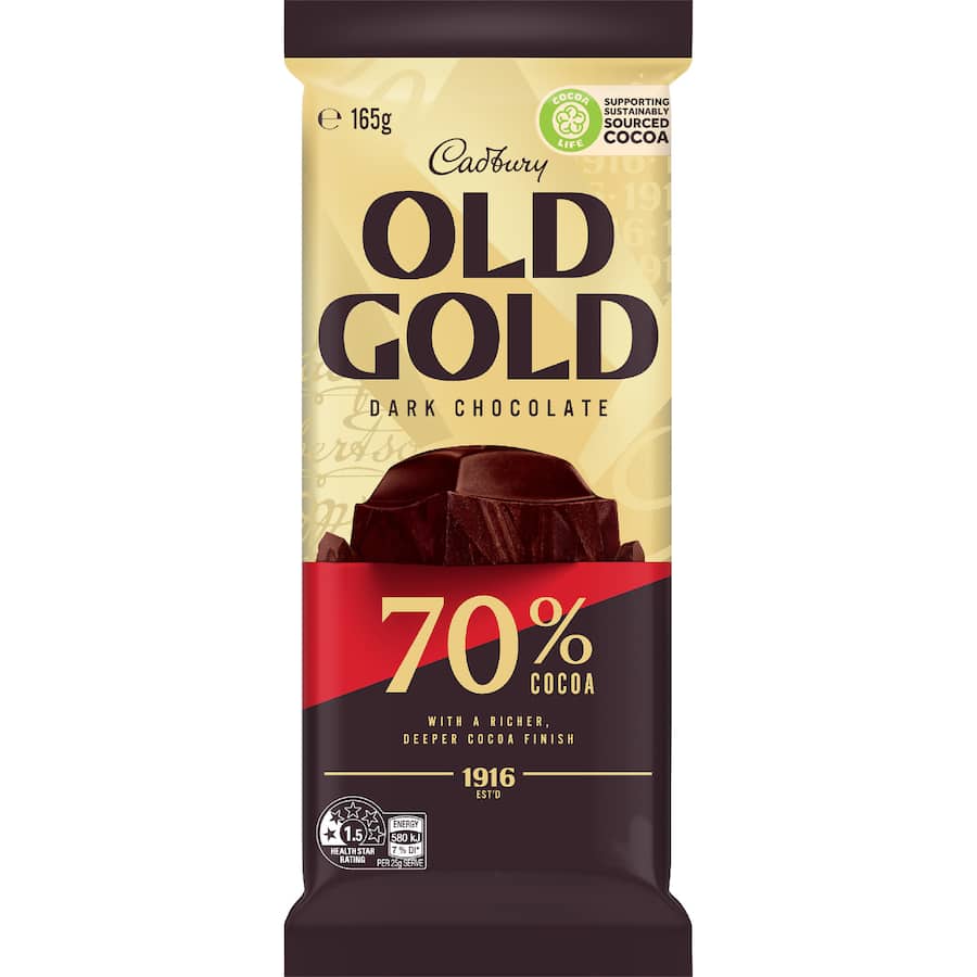 Old Gold Chocolate Block Dark Chocolate 70 165g