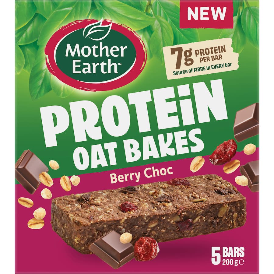 Mother Earth Protein Bars Berry Choc 200g