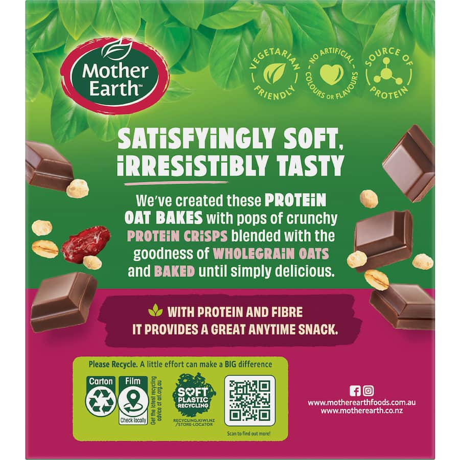 Mother Earth Protein Bars Berry Choc 200g