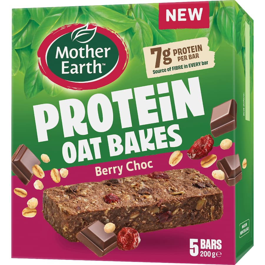 Mother Earth Protein Bars Berry Choc 200g