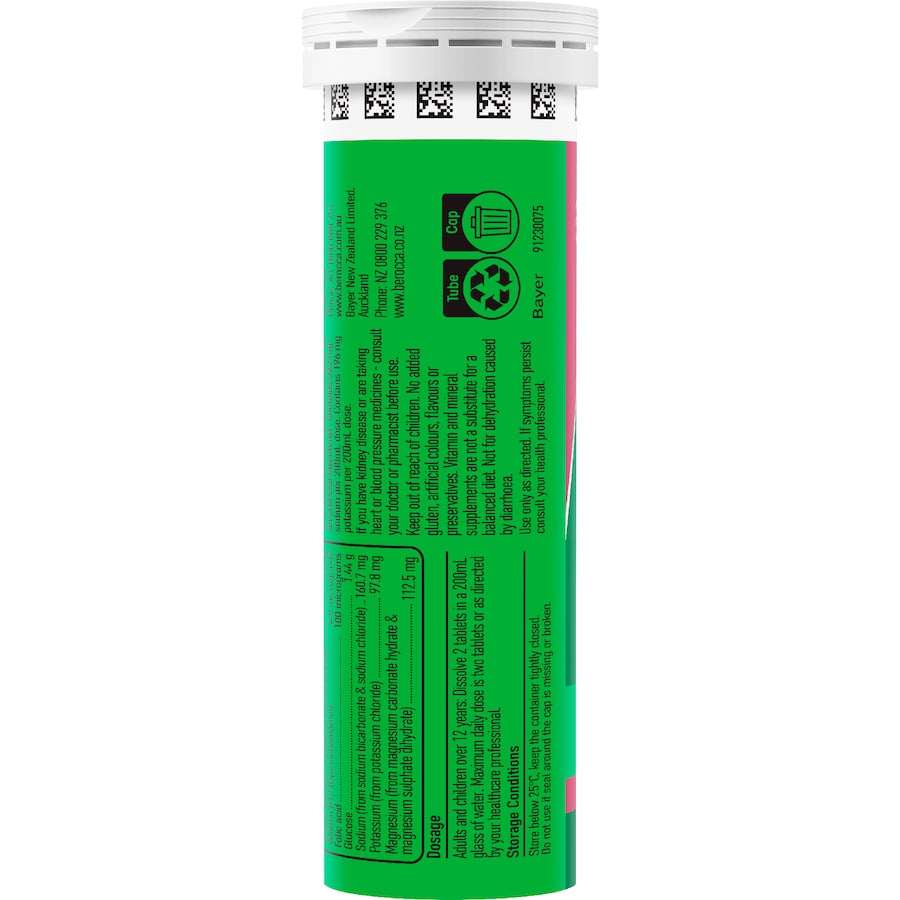 Berocca Hydrate Electrolytes Raspberry Blackcurrant 20 tabLets