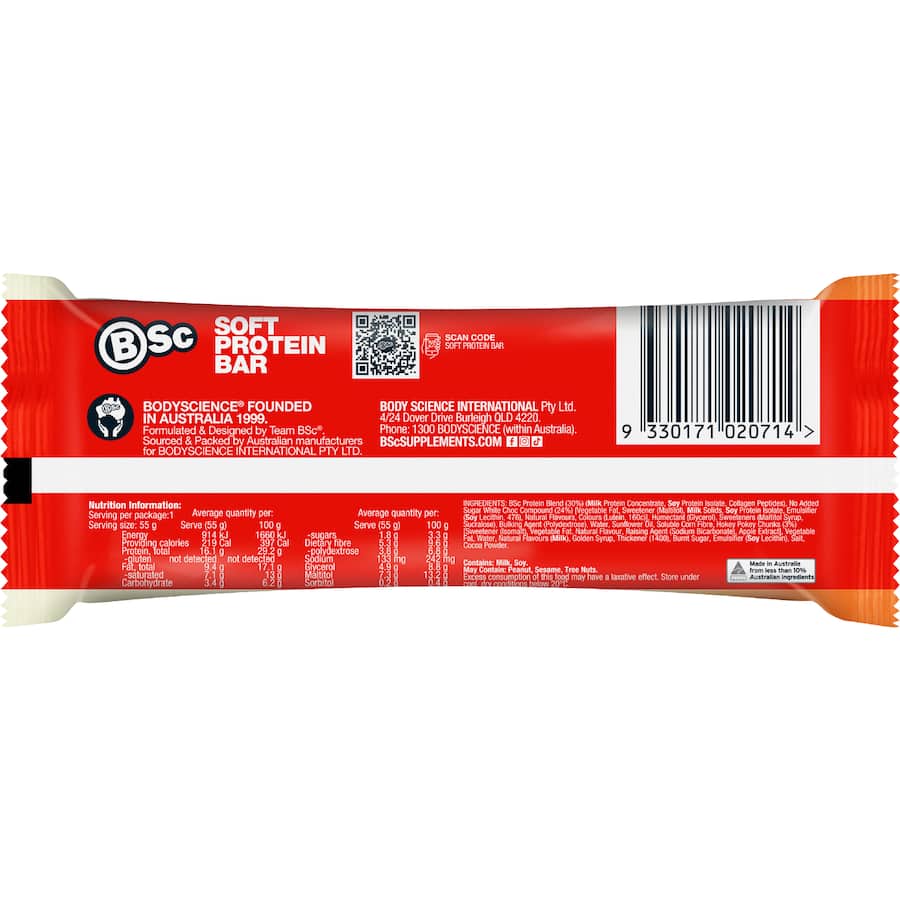 Bsc Soft Protein Bar Hokey Pokey 55g