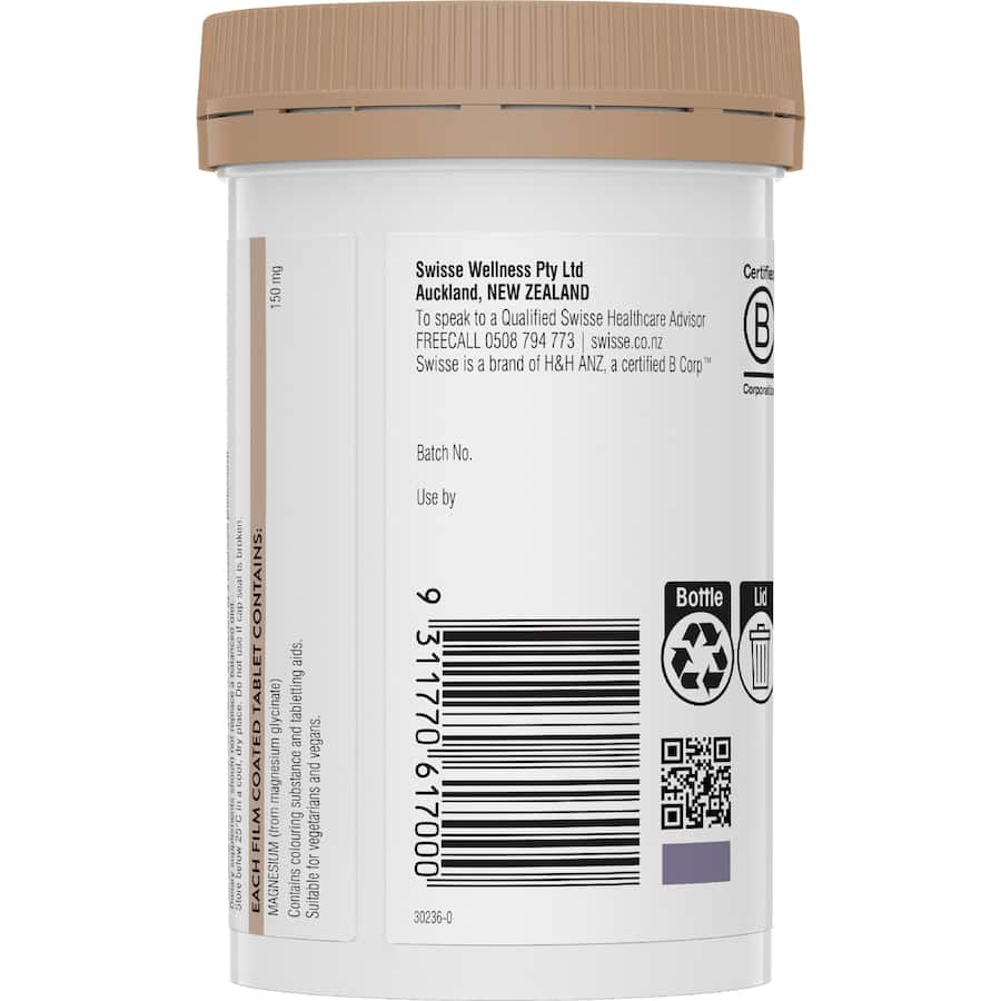 Swisse Ultiboost Magnesium Glycinate Bone & Muscle Health 60s