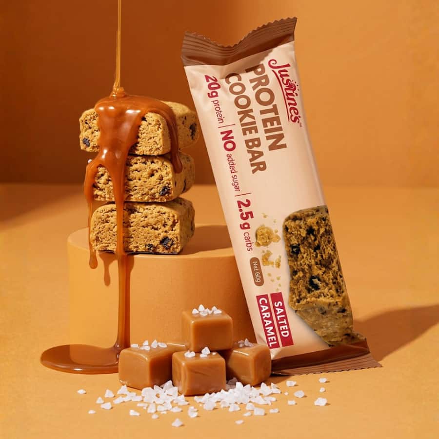 Justines Cookie Bar Protein Salted Caramel 60g