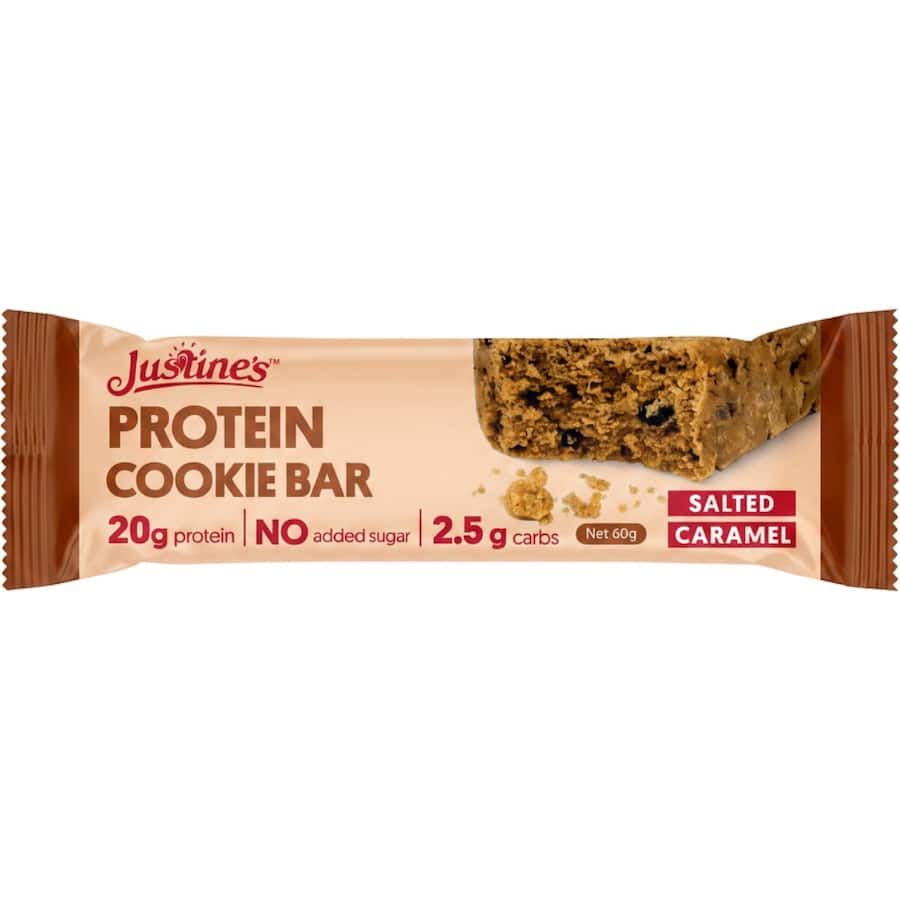 Justines Cookie Bar Protein Salted Caramel 60g