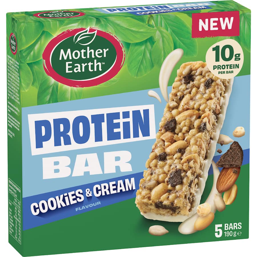 Mother Earth Protein Bars Cookies & Cream 190g