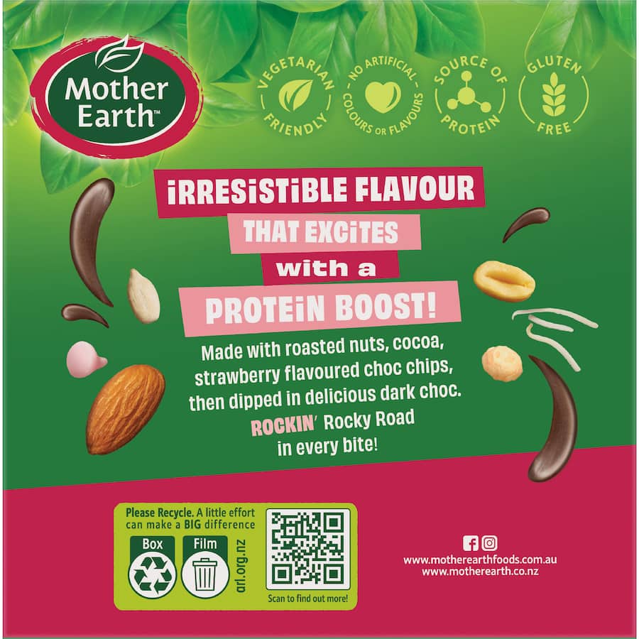 Mother Earth Protein Bars Rocky Road 190g