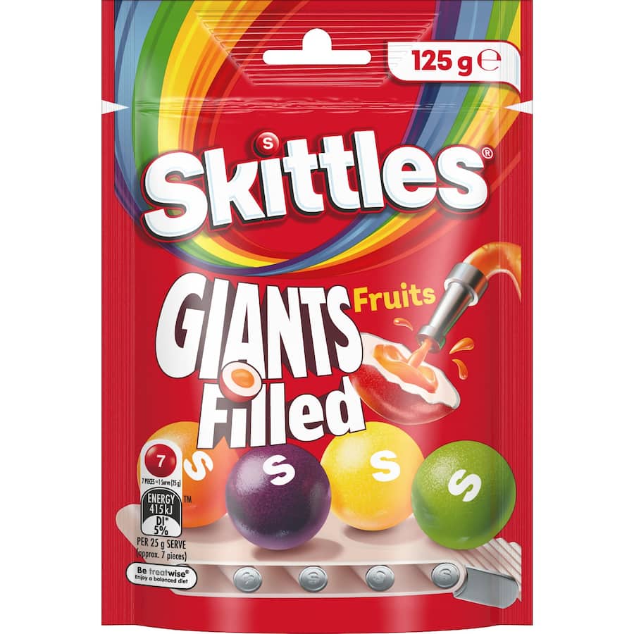 Skittles Giants Filled 125g