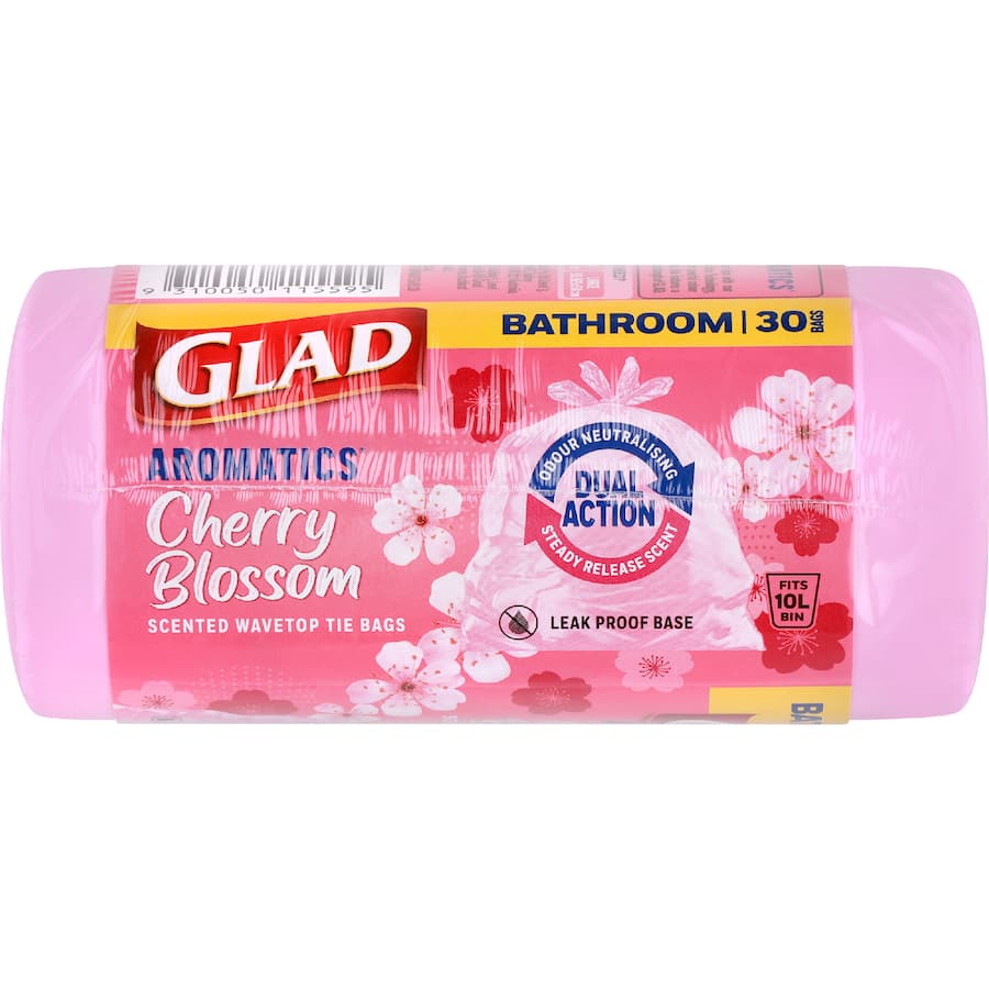 Glad Aromatics Kitchen Tidy Bags Small Cherry Blossom 30pack