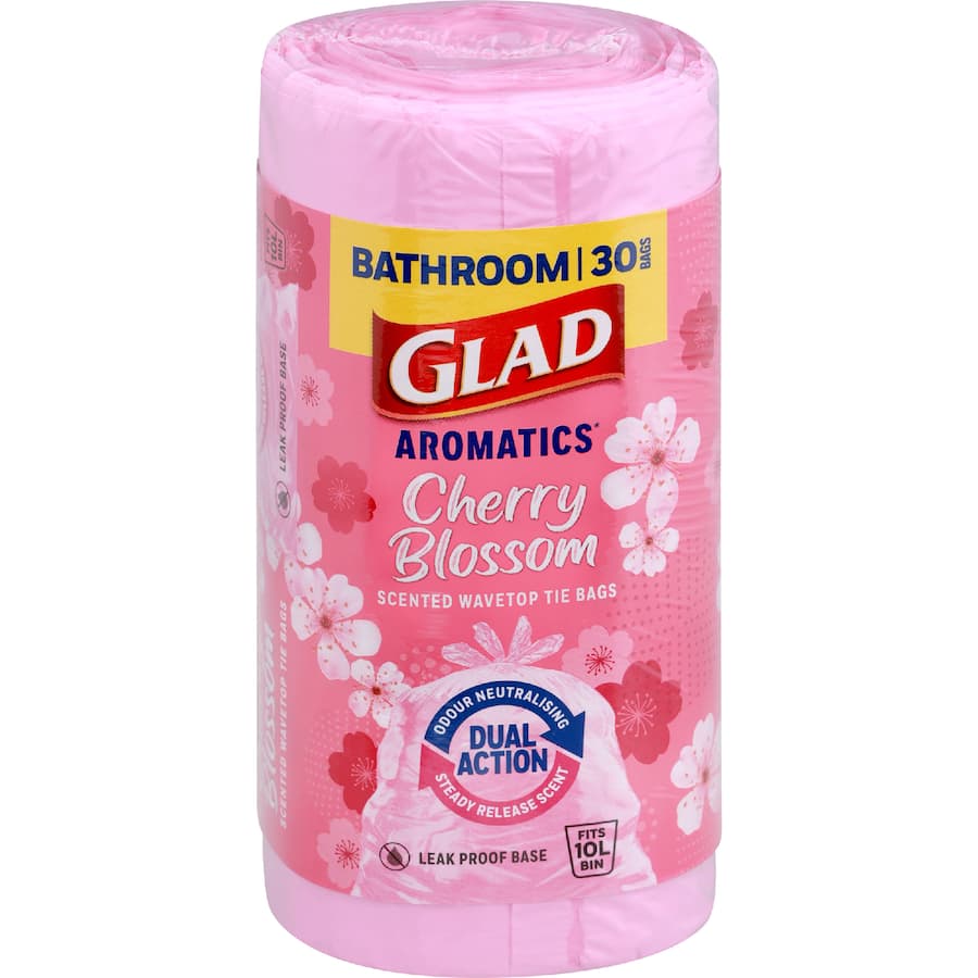 Glad Aromatics Kitchen Tidy Bags Small Cherry Blossom 30pack