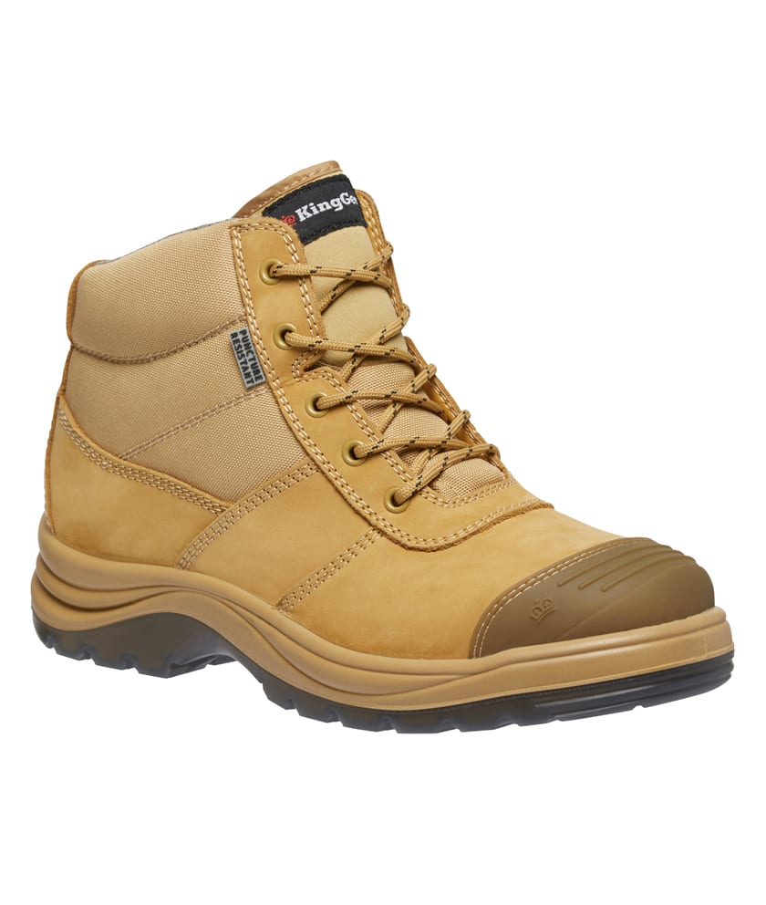 KingGee, Tradie Puncture Resistant Zip Sided Boot - Wheat (Size: 06)