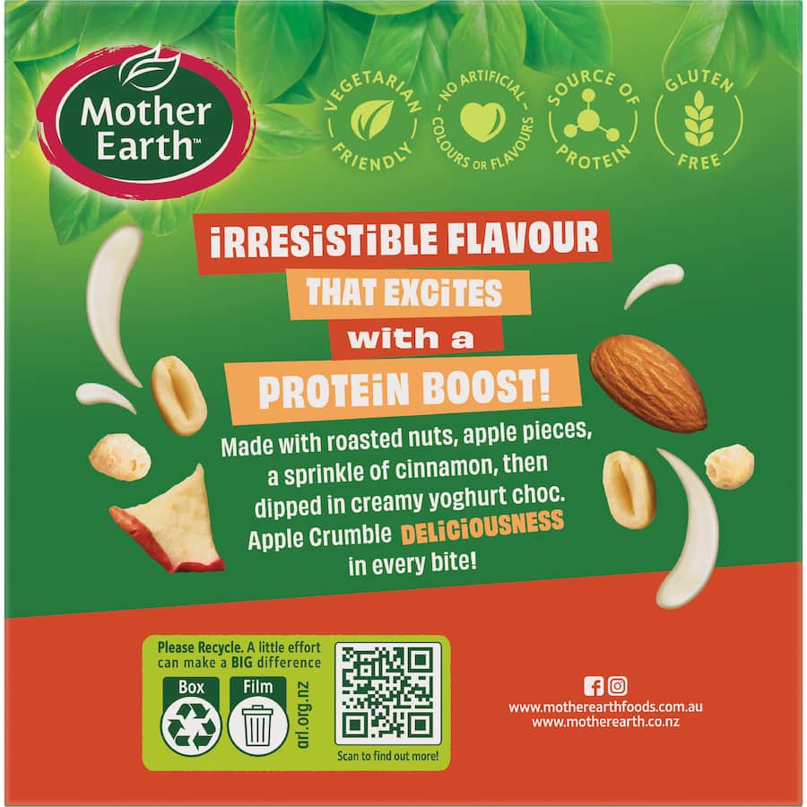 Mother Earth Protein Bars Apple Crumble 190g