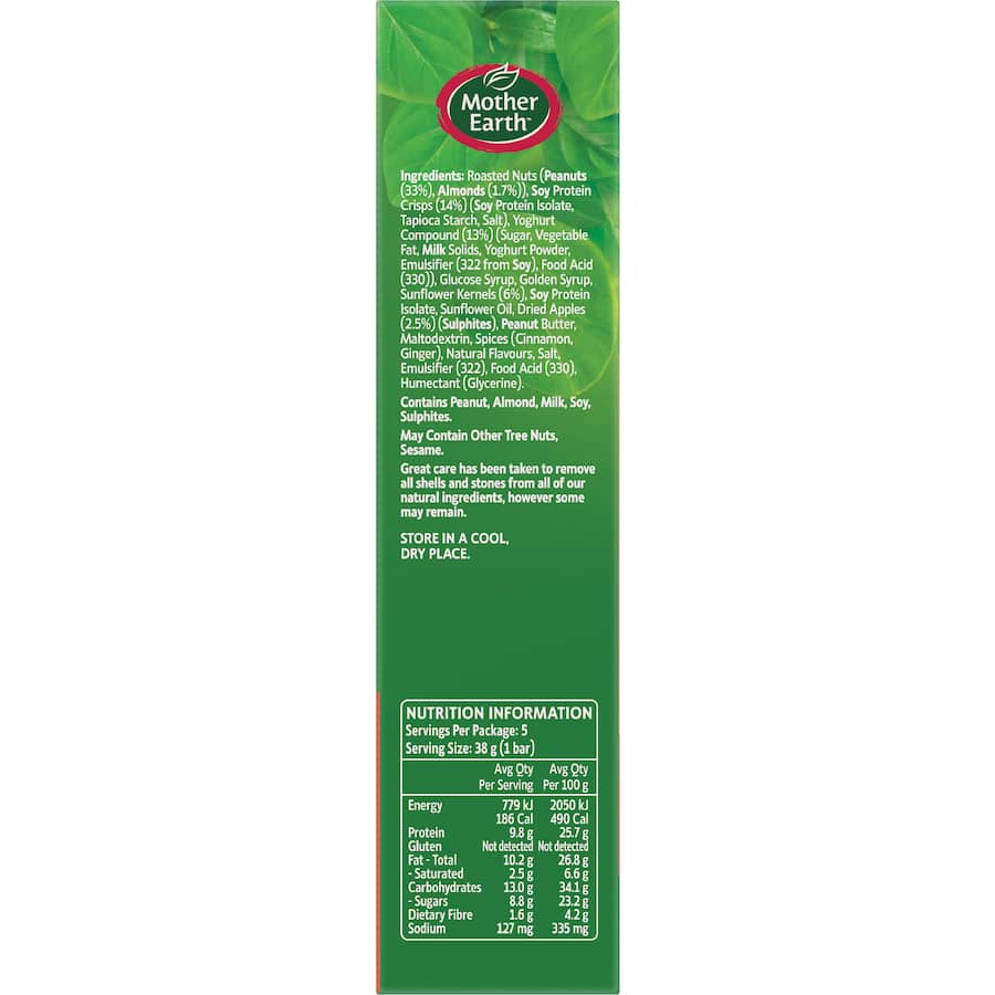 Mother Earth Protein Bars Apple Crumble 190g